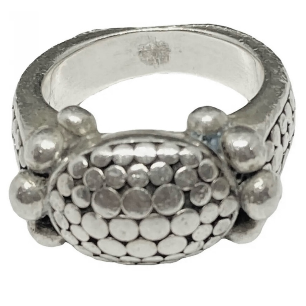 Authentic John Hardy Sterling Silver Dot Ring